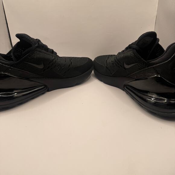 Nike Air Max 270 Triple Black Women’s 6.5 Running Sneakers - Picture 6 of 10